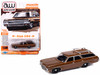 1970 Chevrolet Kingswood Estate Wagon Classic Copper Metallic with Roof Rack Muscle Wagons Series 1/64 Diecast Model Car Auto World 64452-AWSP177A
