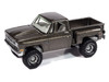 1981 Chevrolet Silverado Stepside Pickup Truck Graystone Metallic Muscle Trucks Series 1/64 Diecast Model Car Auto World 64452-AWSP179B