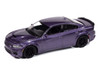 2023 Dodge Charger R T Scat Pack Plum Crazy Metallic Modern Muscle Series 1/64 Diecast Model Car Auto World 64452-AWSP181B