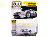 1964 Ford GT40 #9 White with Black Hood and Stripes Vintage Muscle Series 1/64 Diecast Model Car Auto World 64452-AWSP182A