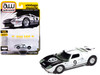 1964 Ford GT40 #9 White with Black Hood and Stripes Vintage Muscle Series 1/64 Diecast Model Car Auto World 64452-AWSP182A