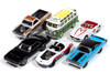 Pop Culture 2025 Set of 6 Cars Release 1 1/64 Diecast Model Cars Johnny Lightning JLPC016