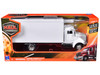 Peterbilt Utility 335 Box Truck White 1/43 Diecast Model New Ray 15803D