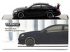 Mercedes Benz C 63 AMG Coupe Black Series Matt Black Global64 Series 1/64 Diecast Model Tarmac Works T64G-009-MB