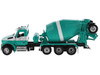 Kenworth T880S SFFA Tandem with Pusher and Tag Axle with Bridgemaster McNeilus Mixer Island Ready Mix Green and White Limited Edition to 500 pieces Worldwide Transport Series 1/50 Diecast Model Diecast Masters 64400