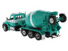 Kenworth T880S SFFA Tandem with Pusher and Tag Axle with Bridgemaster McNeilus Mixer Island Ready Mix Green and White Limited Edition to 500 pieces Worldwide Transport Series 1/50 Diecast Model Diecast Masters 64400