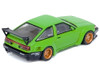 Toyota AE86 Levin RHD Right Hand Drive Pandem Rocket Bunny Green 1/64 Diecast Model Car Inno Models IN64-AE86PL-GRN