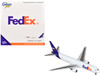 Boeing 767 300F Commercial Aircraft FedEx Federal Express N144FE White with Purple Tail 1/400 Diecast Model Airplane GeminiJets GJ2311