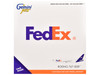 Boeing 767 300F Commercial Aircraft FedEx Federal Express N144FE White with Purple Tail 1/400 Diecast Model Airplane GeminiJets GJ2311