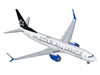 Boeing 737 800 Commercial Aircraft United Airlines Star Alliance N76516 White with Black Tail 1/400 Diecast Model Airplane GeminiJets GJ2312