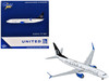 Boeing 737 800 Commercial Aircraft United Airlines Star Alliance N76516 White with Black Tail 1/400 Diecast Model Airplane GeminiJets GJ2312