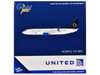 Boeing 737 800 Commercial Aircraft United Airlines Star Alliance N76516 White with Black Tail 1/400 Diecast Model Airplane GeminiJets GJ2312