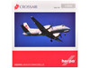Saab 340 Commercial Aircraft Crossair HB AKN White with Tail Graphics 1/200 Diecast Model Airplane Herpa HE573252