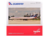 Ilyushin IL 62M Commercial Aircraft Cubana de Aviacion T1280 White with Blue and Red Tail 1/200 Diecast Model Airplane Herpa HE573405