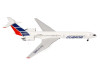 Ilyushin IL 62M Commercial Aircraft Cubana de Aviacion T1280 White with Blue and Red Tail 1/200 Diecast Model Airplane Herpa HE573405