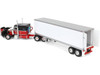 Peterbilt 359 with 60 Vintage Sleeper and 40 Vintage Refrigerated Trailer Pirkle Refrigerated Freight Lines" Red and Black Legacy Series #1 1/64 Diecast Model DCP/First Gear 69-2017