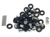 Chrome Plated Wheels with Set of 8 pieces 1/87 (HO) Plastic Model Promotex 005533BK