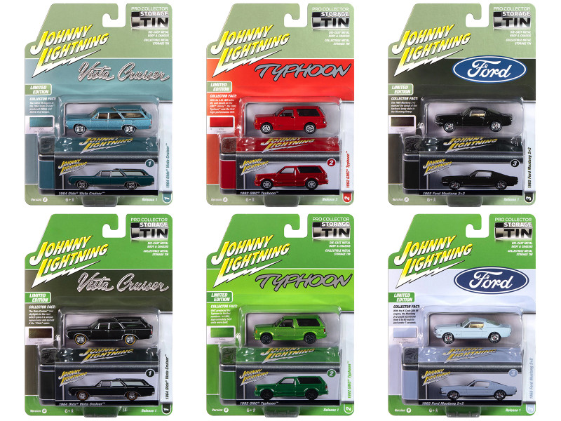 Johnny Lightning Collector s Tin 2024 Set of 6 Cars Release