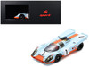 Porsche 917K #1 Jo Siffert Brian Redman J W Automotive Engineering 2nd Place 24 Hours of Daytona 1970 with Acrylic Display Case 1/18 Model Car Spark 18US020