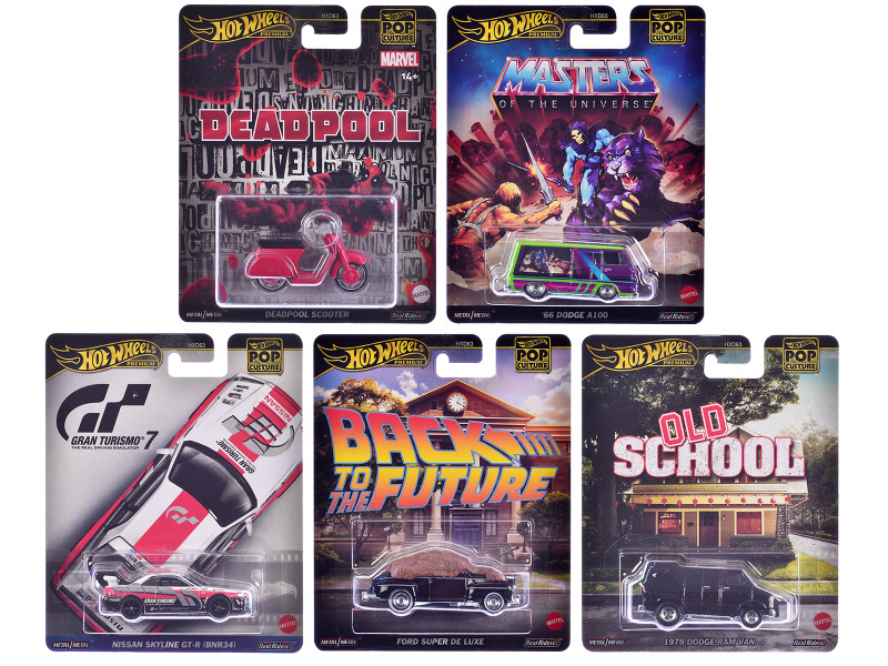 Pop Culture 2025 5 piece Set M Premium Series Diecast Model Cars