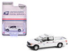 2020 Ford F 150 XL Pickup Truck United States Postal Service USPS Postal Police White with Red and Blue Stripes Hobby Exclusive Series 1/64 Diecast Model Car Greenlight 30515
