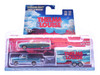 1966 Ford Thunderbird Convertible Blue Dust Covered and 1967 Ford F 250 Pickup Truck Blue with Enclosed Car Hauler Thelma & Louise 1991 Movie Hollywood Hitch & Tow Series 13 1/64 Diecast Model Cars Greenlight 31180B