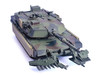 United States M1A1 AIM TUSK Tank Urban Survival Kit with Mine Plow Travel Mode United States Marine Corps 8th Tank Battalion II MED Iraq 2003 Green Camouflage NEO Dragon Armor Series 1/72 Plastic Model Dragon Models 63192