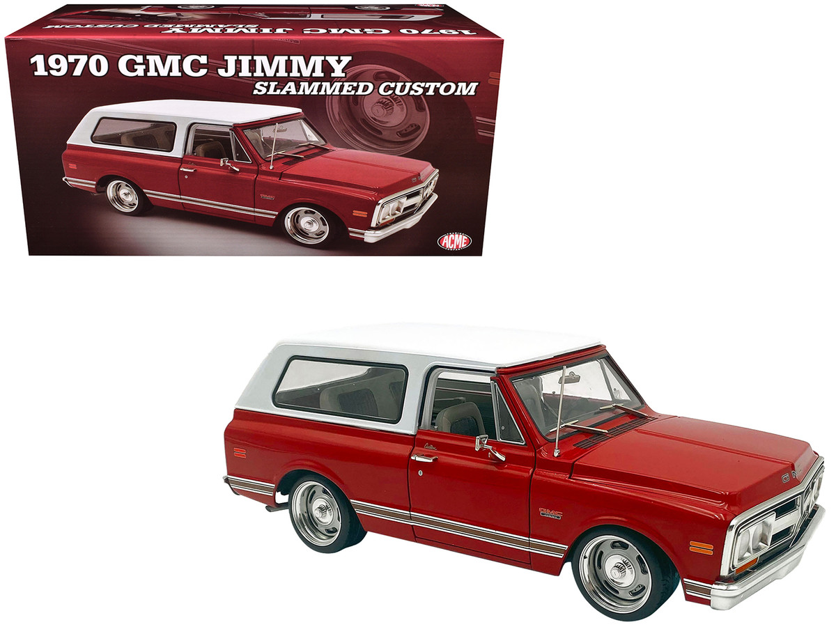 1970 GMC Jimmy Red Metallic with White Top Slammed Custom Limited
