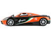 Pagani Huayra #23 Orange and Black with Stripes GT Racing Series 1/24 Diecast Model Car Motormax 73798