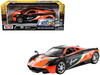 Pagani Huayra #23 Orange and Black with Stripes GT Racing Series 1/24 Diecast Model Car Motormax 73798