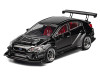 Subaru VAB WRX S4 Widebody Black Metallic with Red Interior with Extra Wheels 1/64 Diecast Model Car CM Model CM64-WRX-06