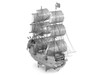 Model Kit Black Pearl Ship Challenging Difficulty Steel Model Metal Earth ICX016
