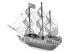 Model Kit Black Pearl Ship Moderate Difficulty Steel Model Metal Earth MMS012
