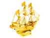Model Kit Golden Hind Galleon Gold Version Moderate Difficulty Steel Model Metal Earth MMS049G