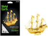 Model Kit Golden Hind Galleon Gold Version Moderate Difficulty Steel Model Metal Earth MMS049G