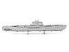Model Kit German U Boat Type XXI Submarine Challenging Difficulty Steel Model Metal Earth MMS121