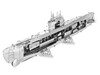 Model Kit German U Boat Type XXI Submarine Challenging Difficulty Steel Model Metal Earth MMS121