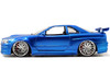 Brian's Nissan GTR Skyline R34 Blue "Fast & Furious" Movie 1/24 Diecast Model Car Jada 97173 