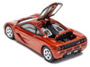 McLaren F1 Orange Metallic 1/64 Diecast Model Car Pop Race PR640092
