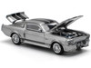Shelby Mustang GT500 Gray Metallic with Black Stripes 1/64 Diecast Model Car Pop Race PR640195