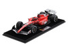 Ferrari SF 23 #16 Charles Leclerc 2nd Place Formula One F1 Las Vegas GP 2023 with Acrylic Display Case 1/18 Model Car LookSmart LS18F1049