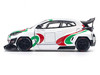 Toyota Pandem GR Yaris RHD Right Hand Drive Rally Livery White with Red and Green Graphics 1/64 Diecast Model Car Pop Race PR640136