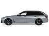 2023 BMW 530E XDrive M Silver Metallic 1/18 Model Car GT Spirit GT485