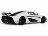 2023 Koenigsegg Regera White with Black Stripes 1/18 Model Car GT Spirit GT913