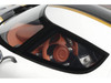 2023 Koenigsegg Regera White with Black Stripes 1/18 Model Car GT Spirit GT913