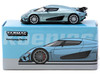Koenigsegg Regera Light Blue Metallic Global64 Series 1/64 Diecast Model Tarmac Works T64G-TL017-LB