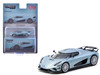 Koenigsegg Regera Light Blue Metallic Global64 Series 1/64 Diecast Model Tarmac Works T64G-TL017-LB