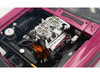 1970 Dodge Challenger T A Pro Stock Mopar Performance Panther Pink with Black Stripes and Black Hood Limited Edition to 350 pieces Worldwide 1/18 Diecast Model Car ACME A1806029