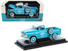 1958 Chevrolet Apache Stepside Pickup Truck Chevrolet Service Light Blue with White Top Limited Edition to 6650 pieces Worldwide 1/24 Diecast Model Car M2 Machines 40300-130A