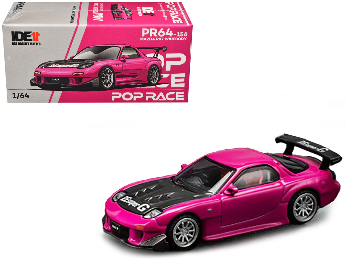 Mazda RX 7 Widebody RHD Right Hand Drive Pink with Carbon